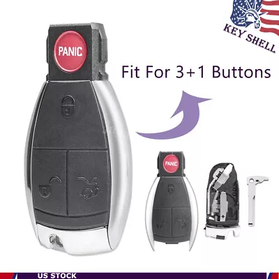 Remote 4 Buttons Key Shell For 2008 2009 2010 2011 Mercedes Benz C300 C350 C63 • $16.55