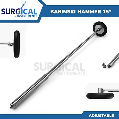 Telescopic Neurological Babinski Reflex Hammer For Physical Therapy German Grade • $12.99