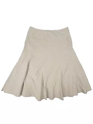 J. Jill Womens Skirt Tencel Linen Size 10 Khaki Boho Flowy • $22