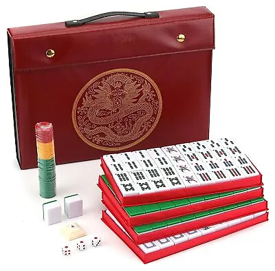 Chinese Mahjong Set X-Large 144 Numbered 1.5  Tiles Majiang • $54.99