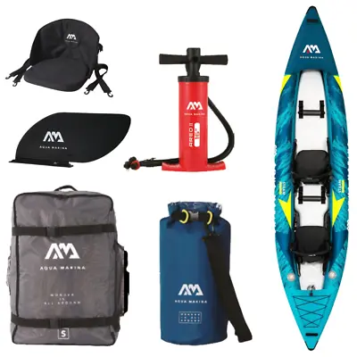 Aqua Marina 13'6  Steam-412 Versatile/Whitewater Inflatable Kayak 2-person • $529