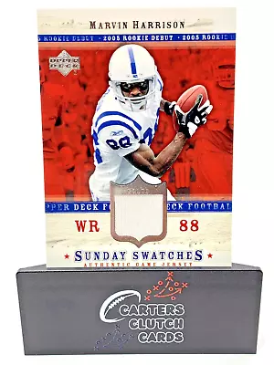 2005 Upper Deck Rookie Debut Edition Marvin Harrison Sunday Swatches Jersey #MH • $4.99