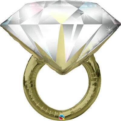 $12.95 • Buy Engagement Party Supplies Super Shape Diamond Ring Foil Balloon (37 In / 94 Cm)