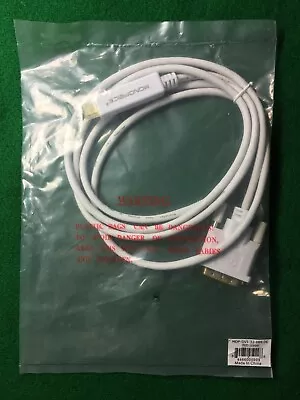 Monoprice 6ft 32AWG Mini DisplayPort To DVI Cable - White • $5