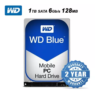 WD 1TB Blue 2.5  Internal PC Mobile Hard Drive Sata 6Gb/s 5400 RPM 128MB 2 Years • $108.05