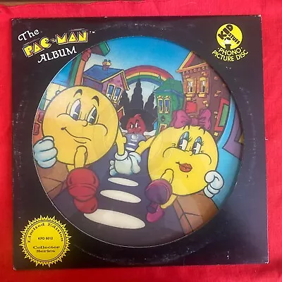 Vintage 1980 ‘The Pac-Man Album’ LP Picture Disc KPD 6012 Vinyl Collector Series • $15