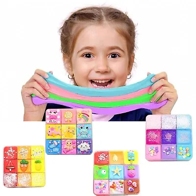 $19.99 • Buy DIY 9Color Slime Supplies Fruit Slime Aromatherapy Pressure Slime Cotton Mud Toy