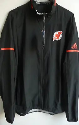 Men's Adidas New Jersey Devils Hockey Full-Zip Jacket L NWT • $51.20