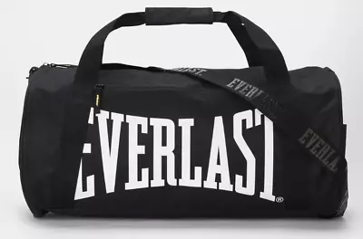 Durable Duffle Gym Bag With Adjustable Strap Everlast Brooklyn Barrel Bag Black • $19.20