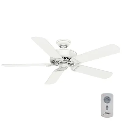 Casablanca 54  DC Motor Snow White Remote Ceiling Fan  • $349