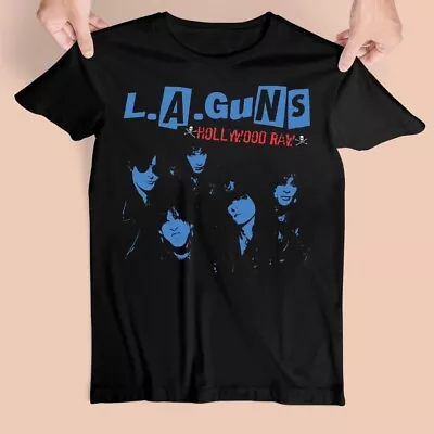 Vintage LA GUNS Band Music Concert Tour Cotton Black S-3XL Unisex Shirt • $15.99