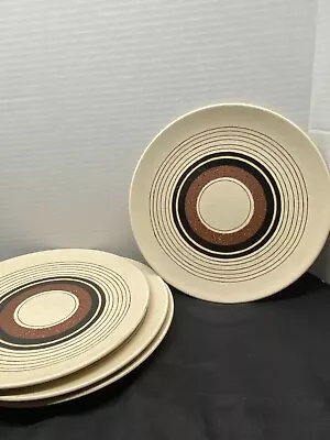 Mikasa Indian Feast   Tribal Ring  Lot Of 4 Stoneware Dinner Plates 10 3/4 DE803 • $50