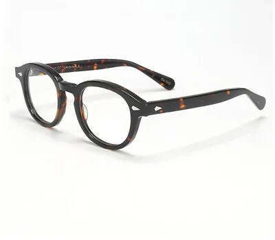 Mens Johnny Depp Eyeglasses Solid Acetate  Glasses Frame RX Large Small M  • $37.90