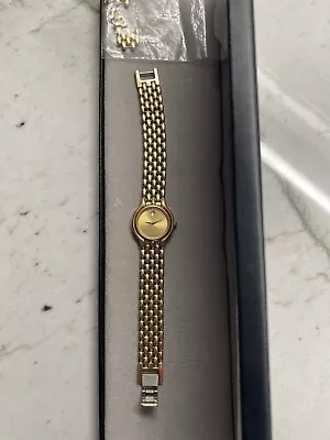 Vintage Movado Woman’s Gold Tone Watch W/ Extra Links & Original Box • $145