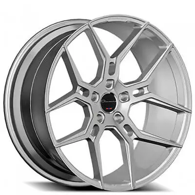 (4) 22  Staggered Giovanna Wheels Haleb Silver Machined Rims (B43) • $2399