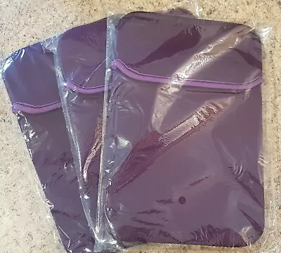 £4.99 • Buy Purple Ipad Tablet Neoprene Sleeve Pouch Cover Case For 11  Apple Android Kindle