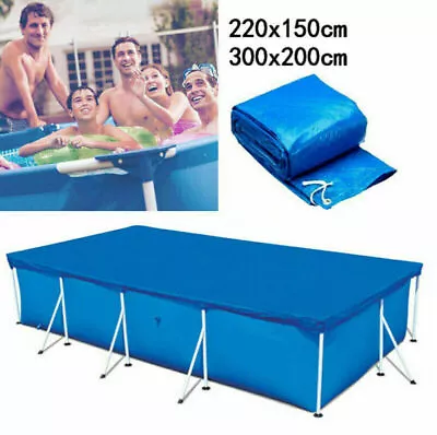 Inflatable Rectangular Giant Paddling Pool For Family Fun Outdoor Summer Kids • £14.95