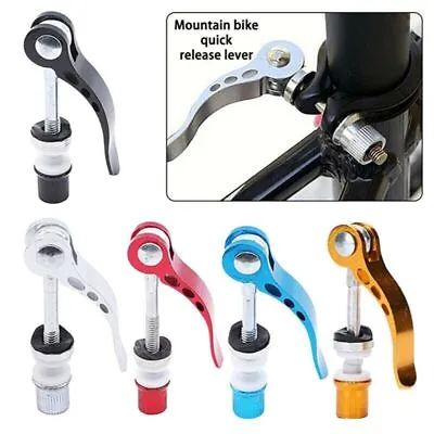 Quick Release Bicycle Bike Seat Post Clamp Skewer Bolt Clip M6 Cycle Scooter UK • £3.29