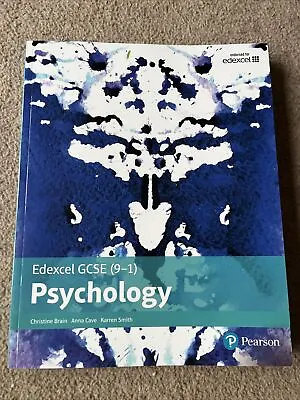 Edexcel GCSE (9-1) Psychology Student Book By Anna Cave Karren Smith Christine • £23.99