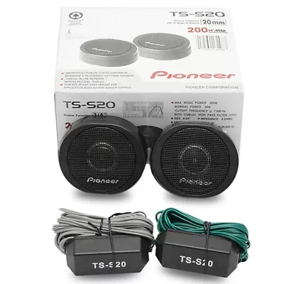 TS-S20 200W Pioneer High Power Car Loud 3/4'' Dome Tweeter Speaker Systems Black • $29.99