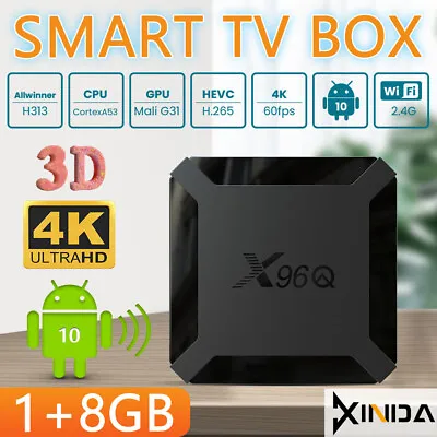 Media Player Media Player Android 10 AU PLUG UHD X96Q 4K Smart TV 1+8GB HD WI-FI • $33.99