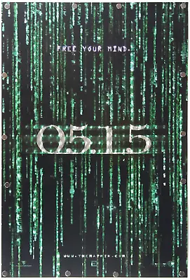 The Matrix Reloaded HoloFoil Hologram 2003 Original Movie Poster 27  X 40  • $65