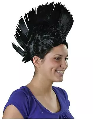 Mohawk Wig Punk School Spirit Sports Fancy Dress Costume Accessory 7 COLORS • $24.77