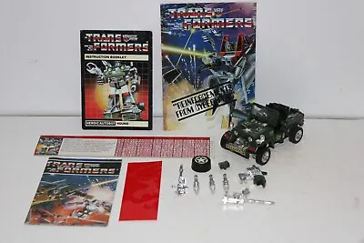 Transformers G1 Original Vintage Army Jeep Hound Pre Rub 100% Complete • $129.99