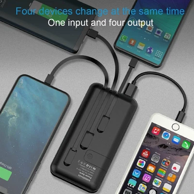 $12.05 • Buy X-DRAGON 500000mAh Power Bank 3USB Lightning +Type-C Fast Charge Battery Charger