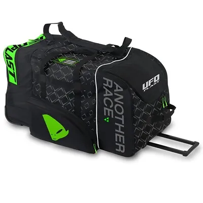 UFO Motocross Wheeled Travel Kit MX Gear Bag MX-Enduro MX MTB Ski Travel Black • $131.37