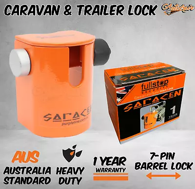 $118.95 • Buy Trailer Caravan Hitch Coupling Lock Towball Lock SARACEN Security Anti Theft Car