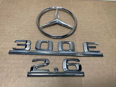 Free Shipping Mercedes Benz 86-95 W124 300e 2.6 Oem Rear Trunk Emblem Set • $29.99