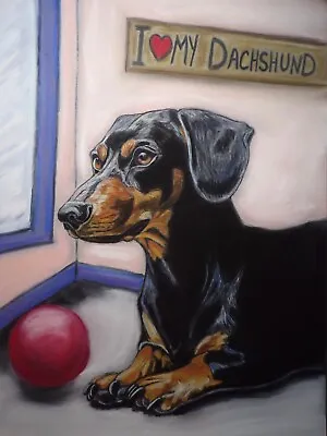 Dachshund Dog Art Print • $20