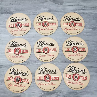 Vintage Beer Pub Coaster Kaier's 101 Years Special Beer Mahanoy City PA • $19