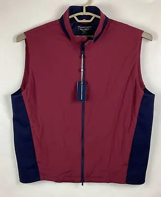 Holderness & Bourne Golf The King Vest Claret Maroon Stretch Sz XXL New • $88