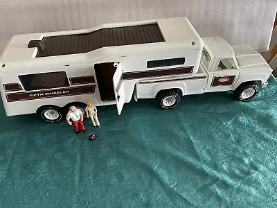 VTG 1973 Tonka 5th Fifth Wheel Camper W/Dodge Pick-up  P. Steel W/2 Campers VGC • $189.99