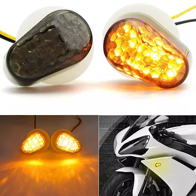 Motorcycle LED Smoke Flush Mount Light W/Turn Signal Lamp For Yamaha YZF R1 R6/S • $7.95