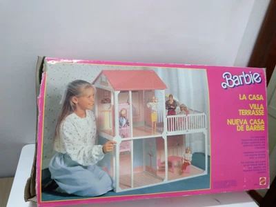 CASA DI BARBIE vintage MATTEL 1987 VILLA TERRASSE 6092 maison poupée EUR 90,00 - FR