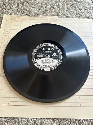 Edison Diamond Disc 51318 Top Notchers– Just Like A Baby/Don't Mind The Rain EE • $19.99