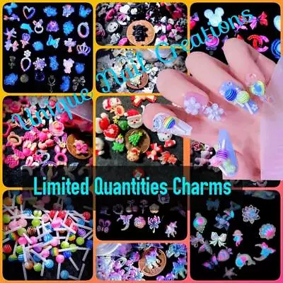 NAIL ART CHARMS U CHOOSE SALE~Nail•Acrylic•Gel•BodyArt•Festival•Craft• DIY•RESIN • $6.99