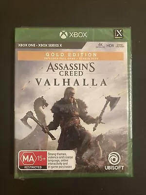 Xbox One Assassins Creed Valhalla Gold Edition New & Sealed • $50