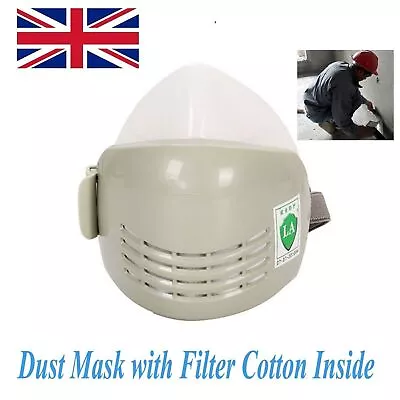 Half Face Gas Mask Chemical Spray Painting Respirator Vapour Safety Work Filter • £15.56