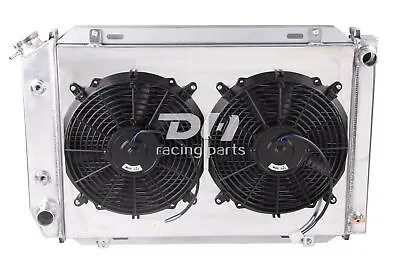 4 Row Aluminum Radiator& W/ SHROUD & 2*12  FAN For 1980-1993 FORD MUSTANG #138 • $225