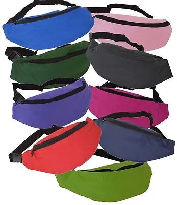 £3.99 • Buy Euro Bum Bag Belt Pack - 7 Great Colours - Travel Adjustable Waist Belt Strap