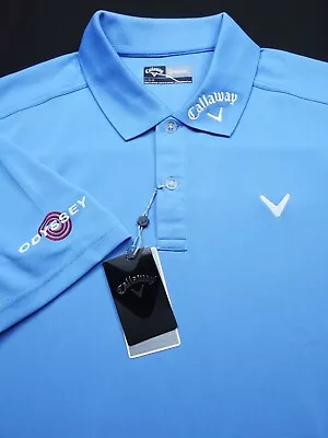 Callaway -tour Issue Only- Odyssey Putter Golf Polo Shirt -l- Blue Performance • $69.99