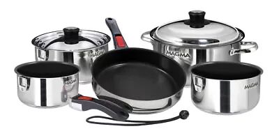 Magma Nesting 10-Piece Induction Compatible Cookware - SS : A10-366-2-IND • $329.99