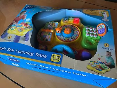 VTECH MAGIC STAR LEARNING TABLE ENGLISH & SPANISH LEARNING TOY New - Box Dinged • $39.95