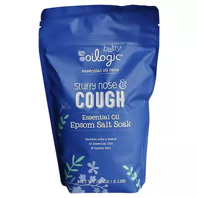 Oilogic Stuffy Nose & Cough Baby Essential Oil Epsom Soak 2 Lbs 32 Oz • £23.10