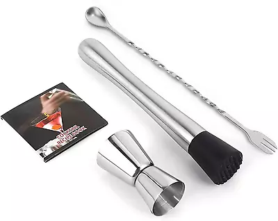 10 Inch Stainless Steel Muddler Muddler For Cocktail • $13.24