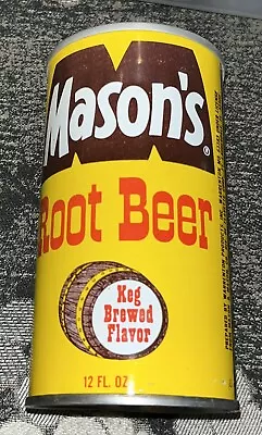 Vintage Mason's Root Beer Steel Can • $16.99